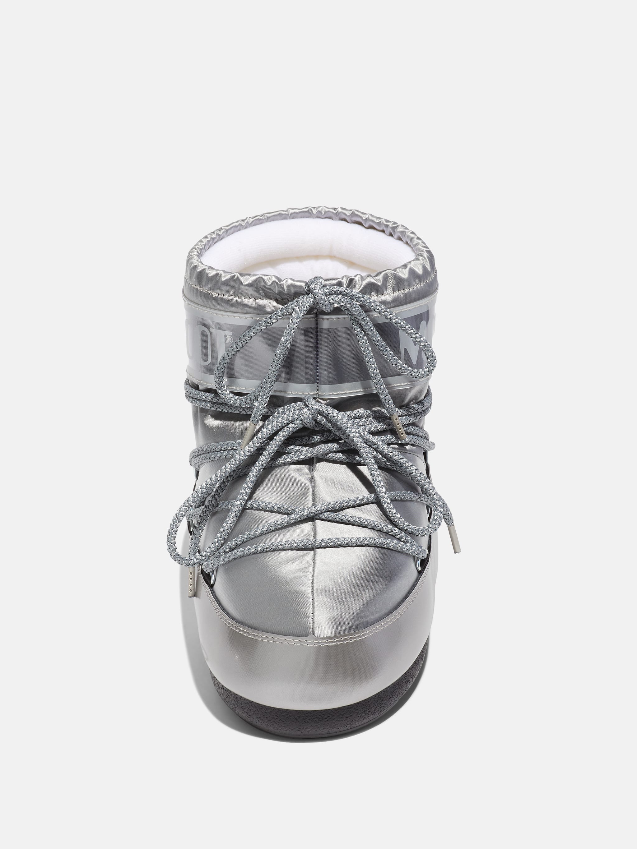 BOTAS DE SATÉN PLATA ICON LOW GLANCE