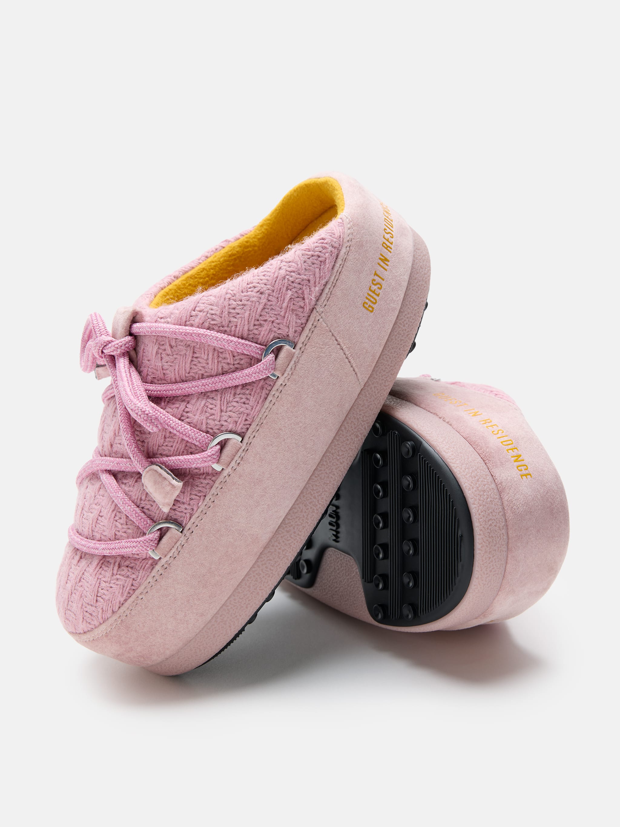 MULES MOON BOOT X GUEST IN RESIDENCE EVX ROSE TEJIDAS