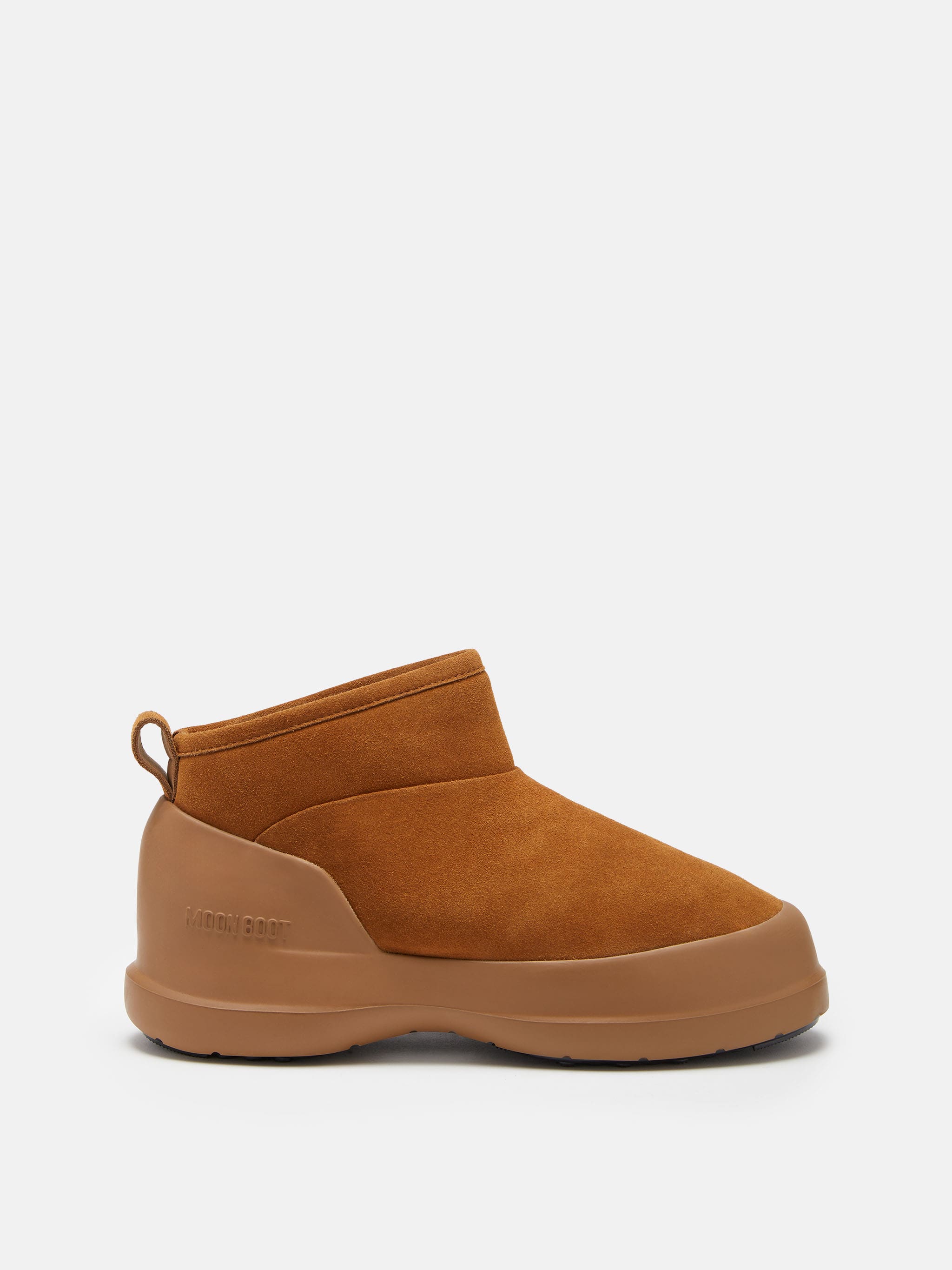 BOTAS BAJAS DE CUERO SUAVE MARRÓN MEZZALUNA
