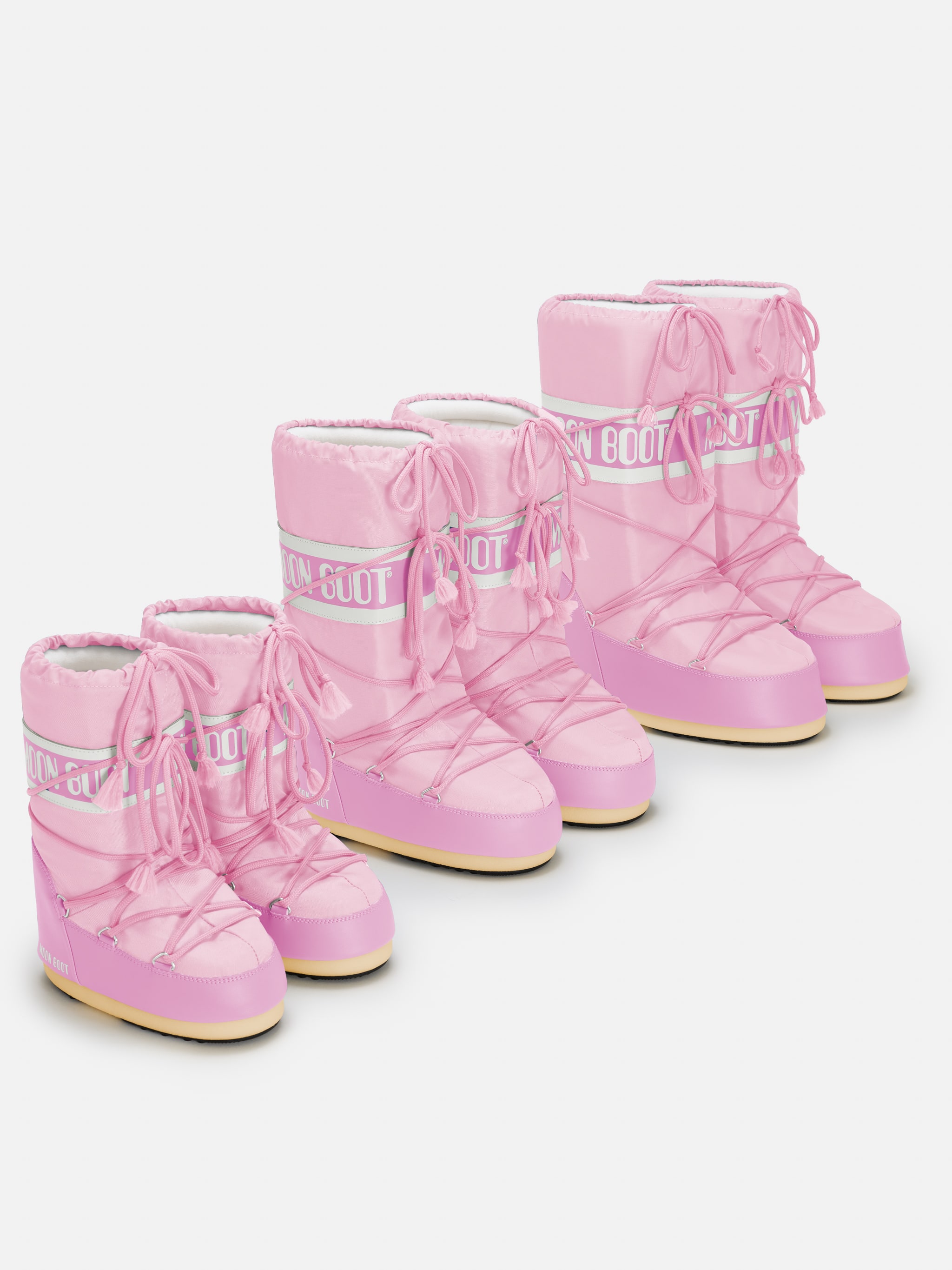 BOTAS DE NYLON ROSA ICON