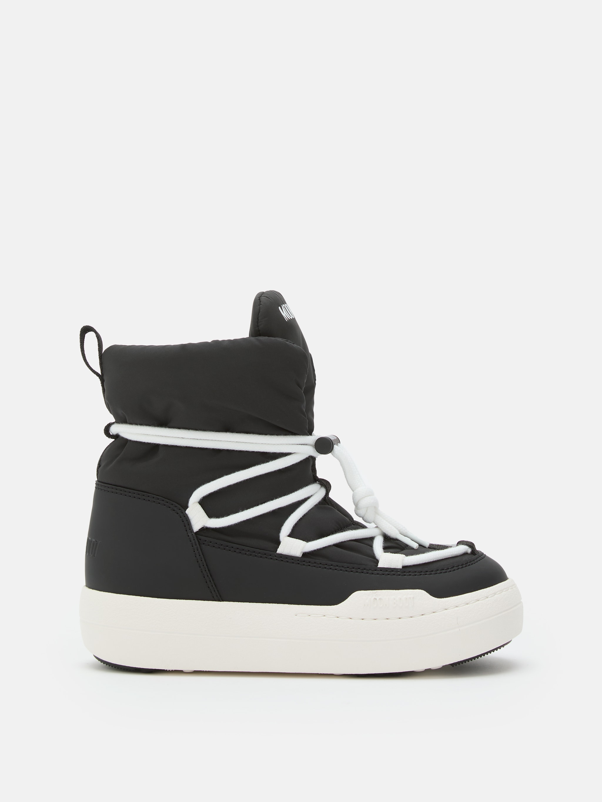 BOTAS MEDIAS JUNIOR PARK NEGRO CON CORDONES