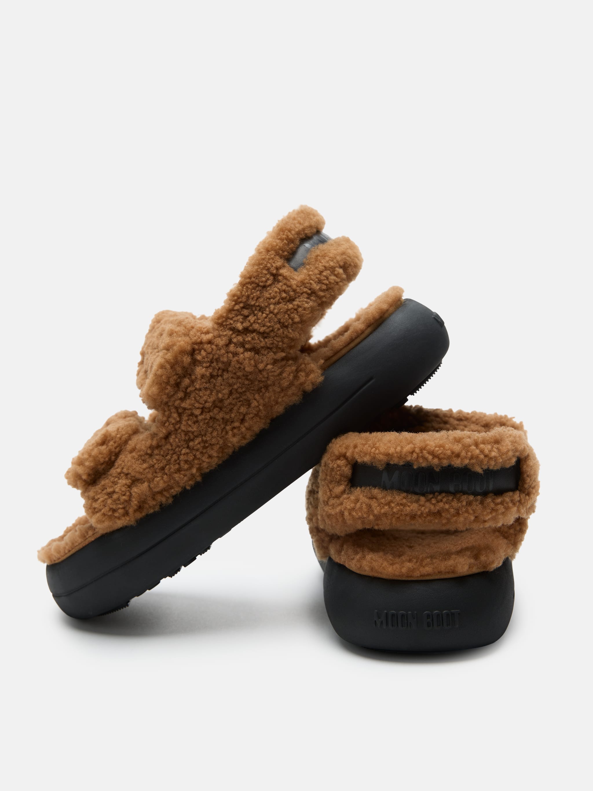 SANDALIAS DE PIEL DE CORDERO MARRONES