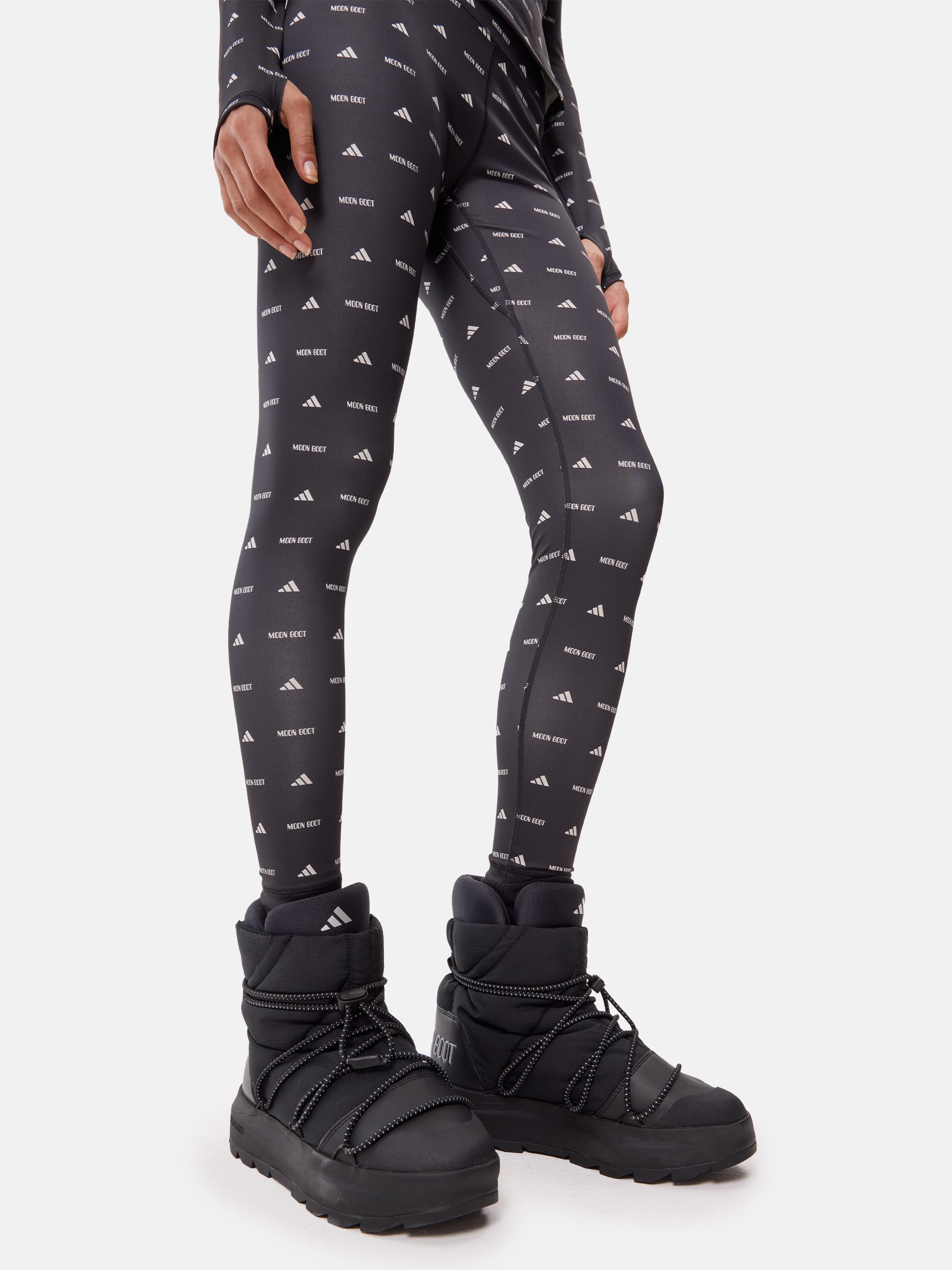 PANTALONES DELEGUILLA ADIDAS X MOON BOOT NEGROS