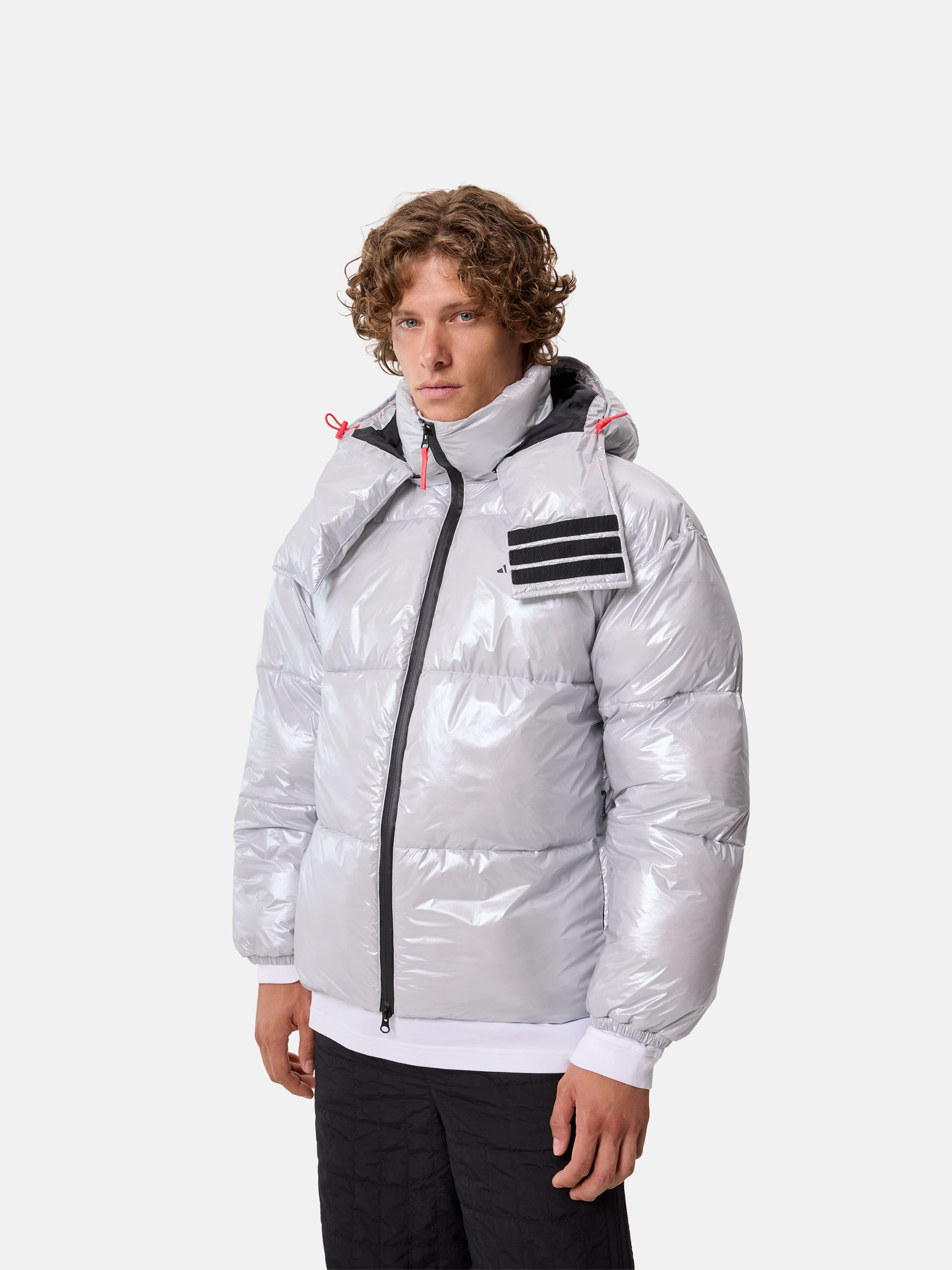 CHAQUETA ABOLLADA ADIDAS X MOON BOOT PLATA