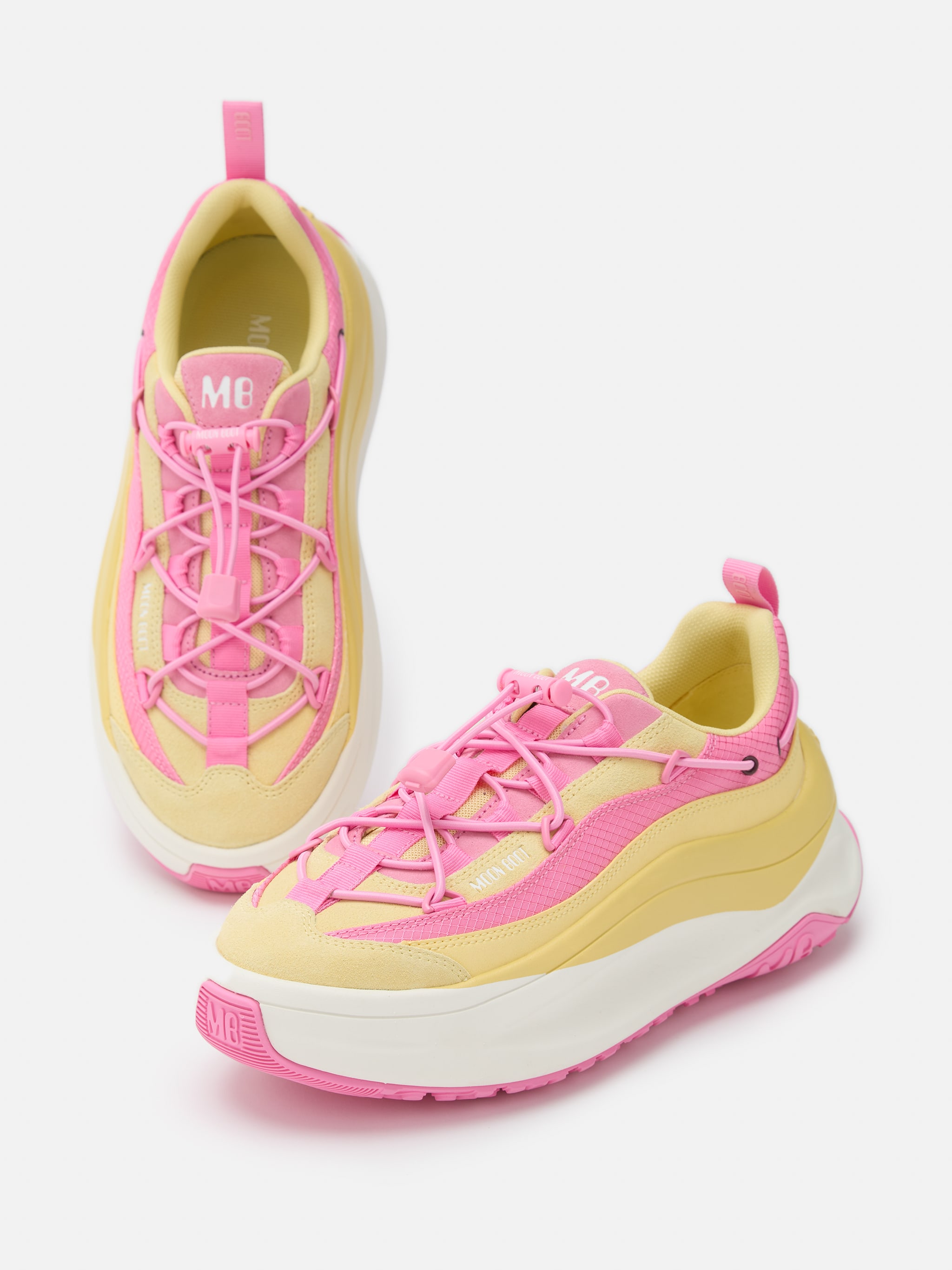 ZAPATILLAS MOON247 XLACE AMARILLO Y ROSA