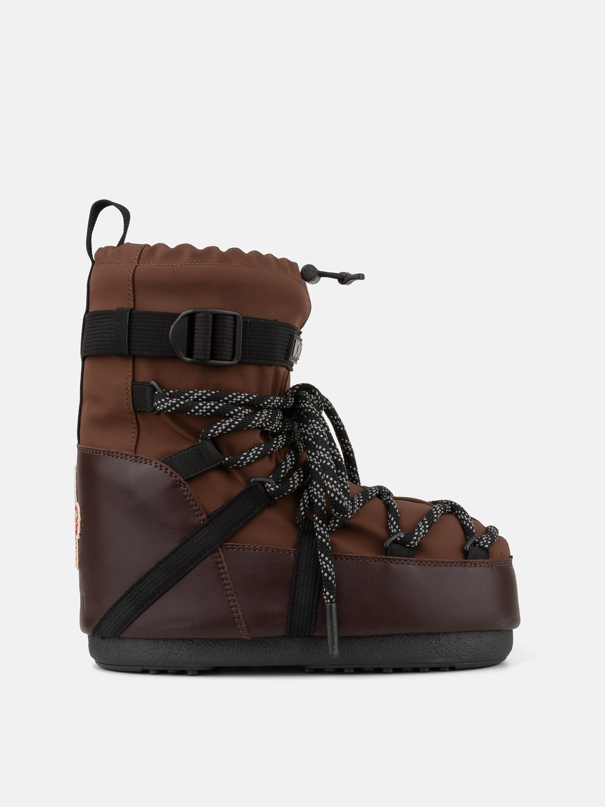 BOTAS MOON BOOT X MONCLER GRENOBLE ICON LOW MOKA MARON