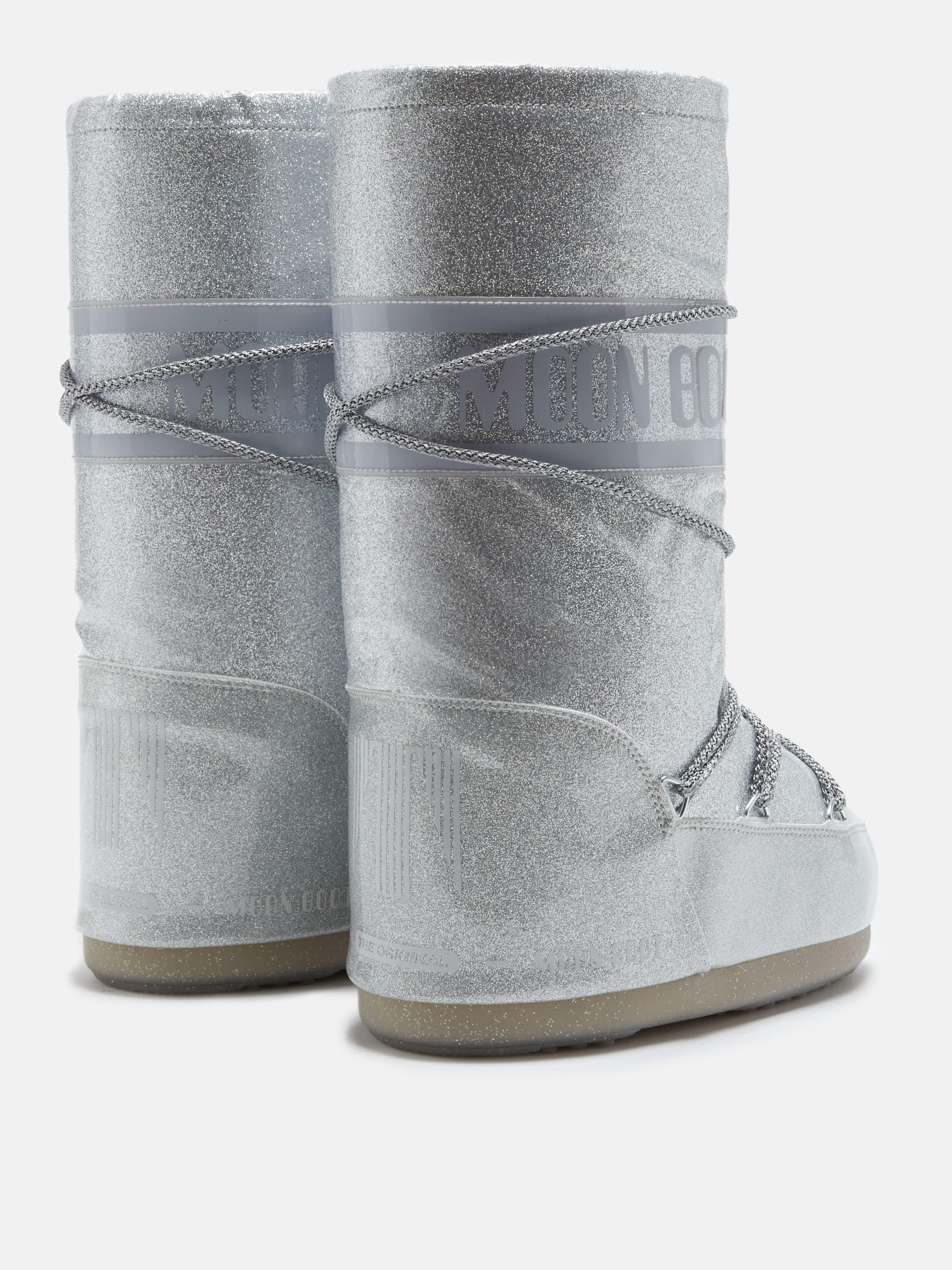BOTAS DE BRILLOS PLATA ICON