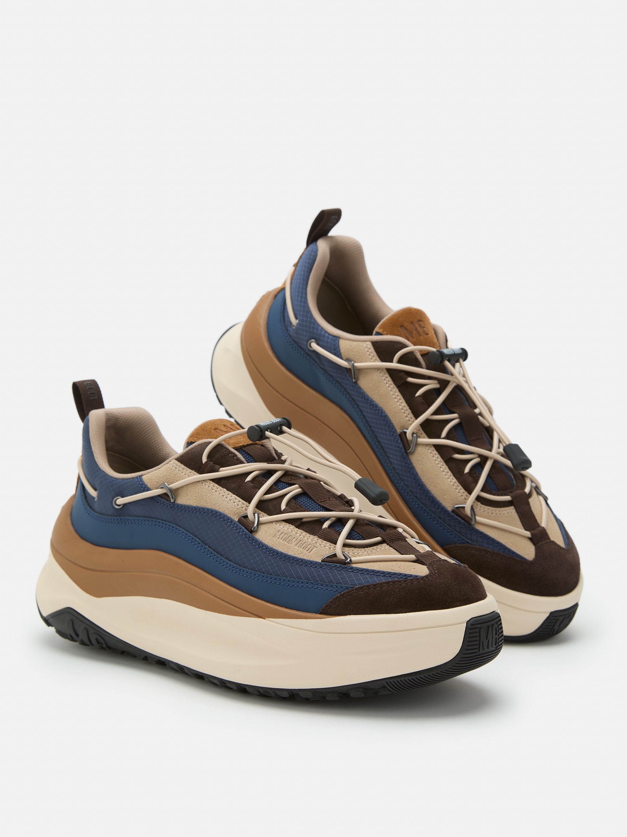 ZAPATILLAS MOON247 XLACE AZUL MARINO Y MARRÓN
