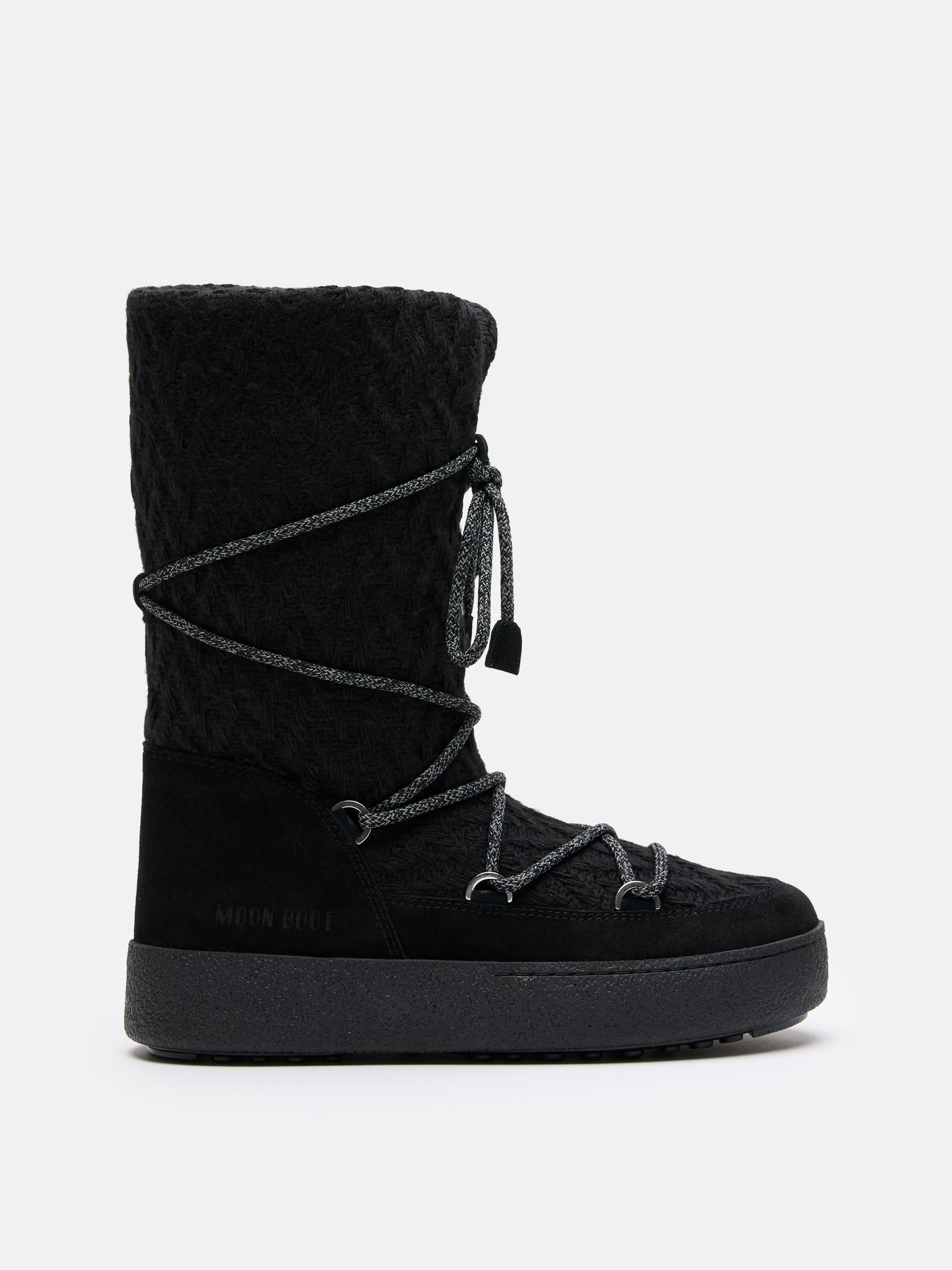 BOTAS LTRACK NEGRO DE PUNTO MOON BOOT X GUEST IN RESIDENCE