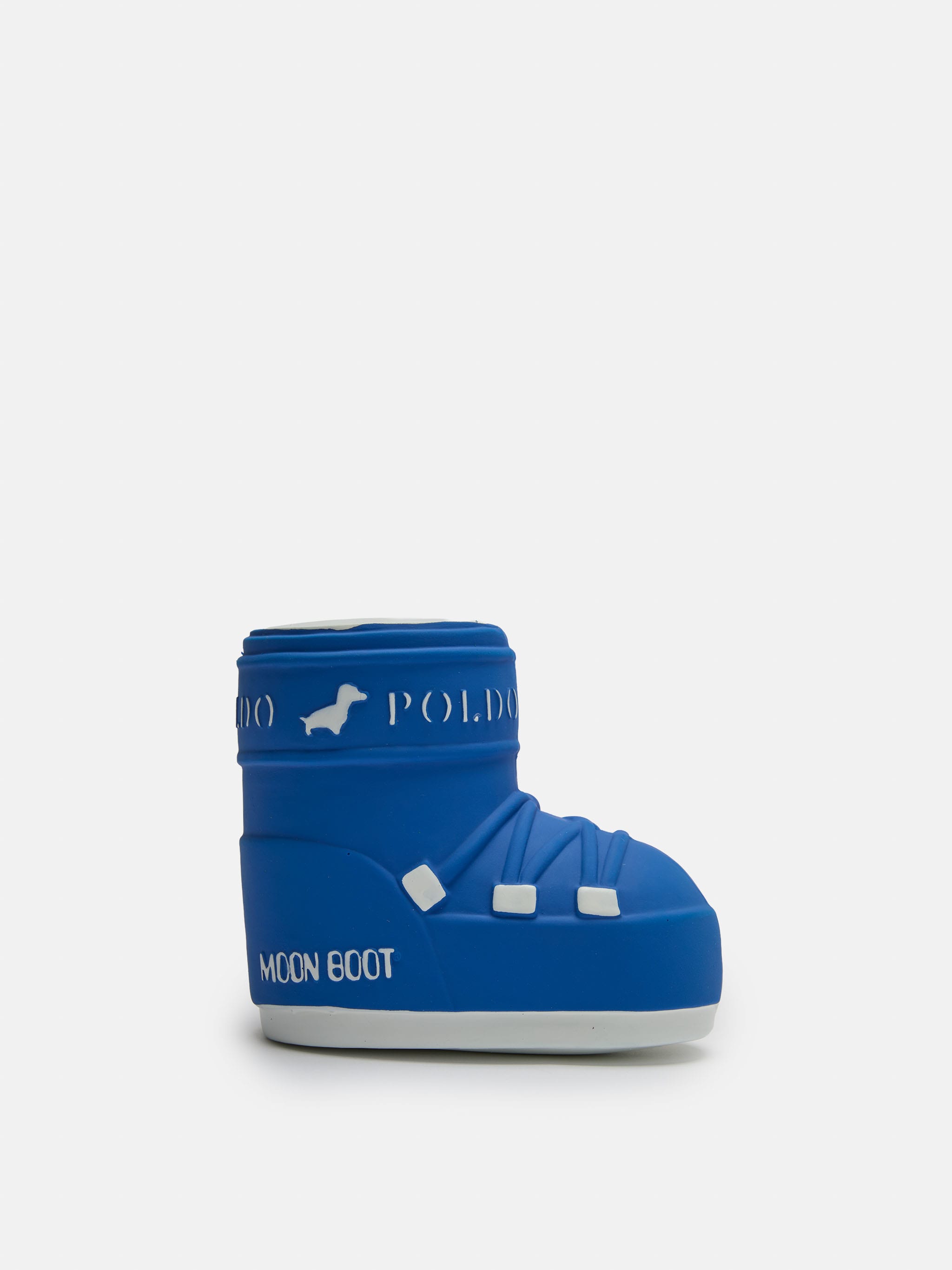 MOON BOOT X POLDO DOG COUTURE JUGUETE DE PERRO AZUL CON SONIDO