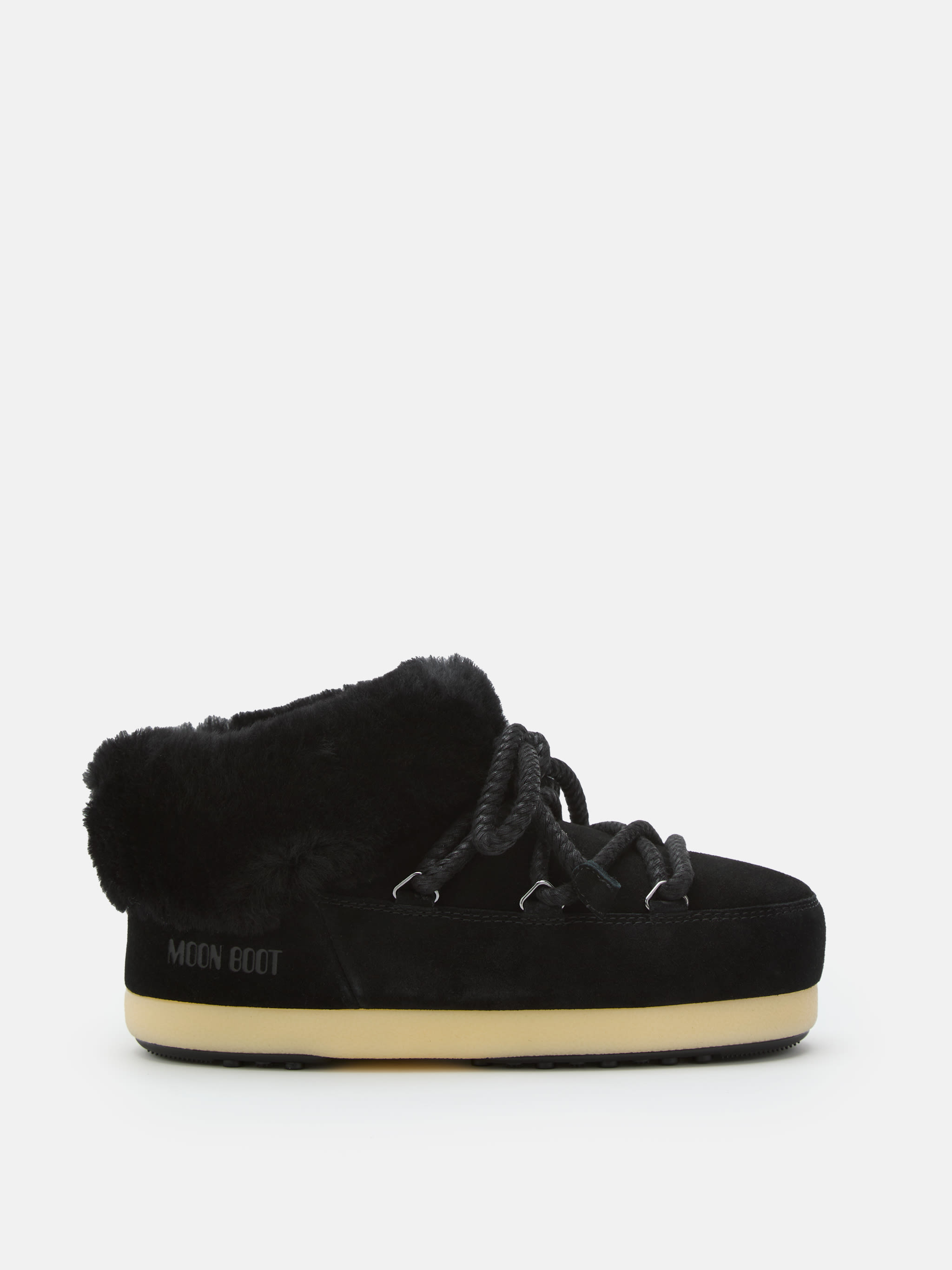 MULES DE CUERO SUEDE NEGRO EVX