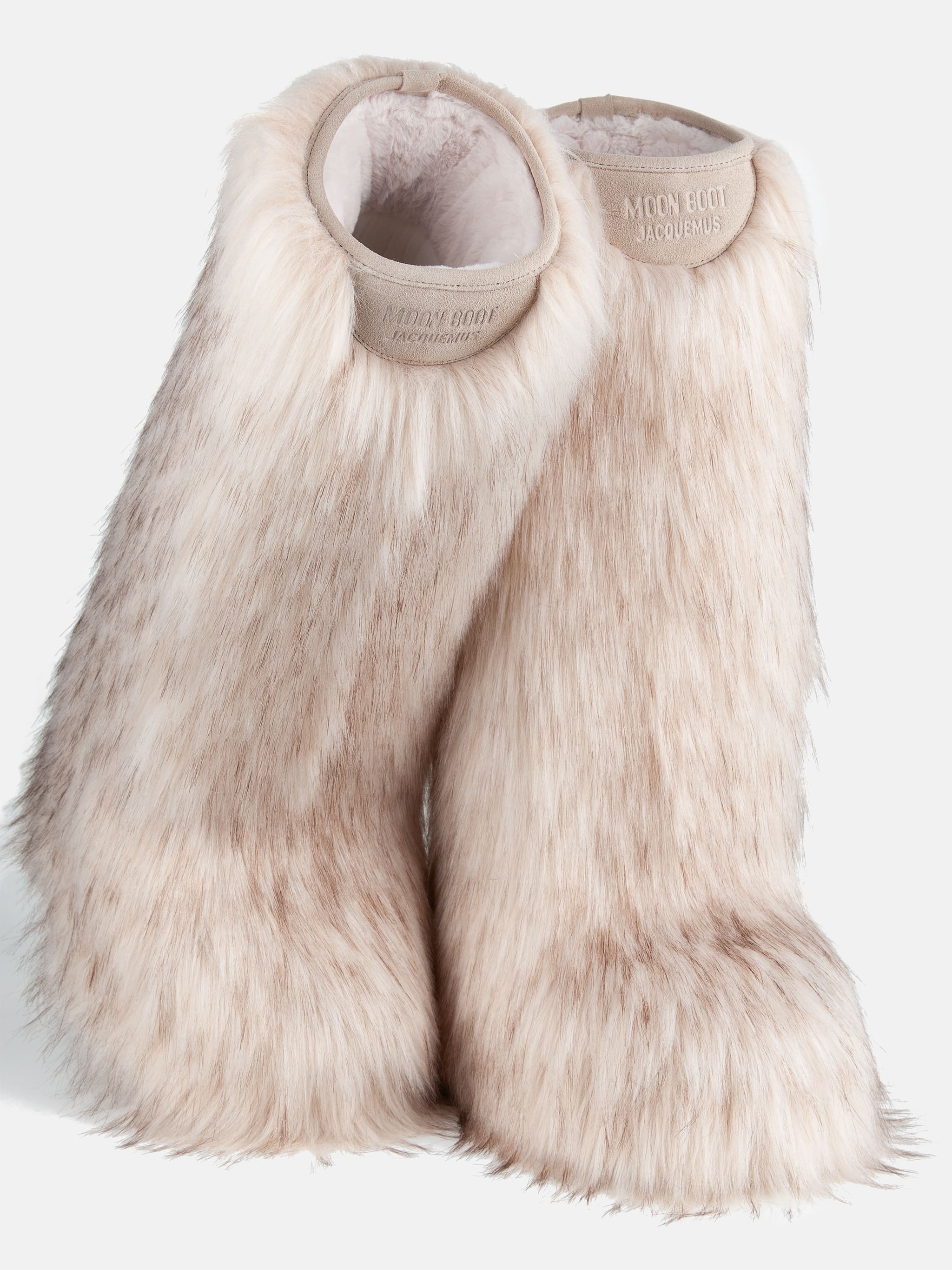 Botas altas de felpa blanca Jacquemus + Moon Boot Icon Yeti