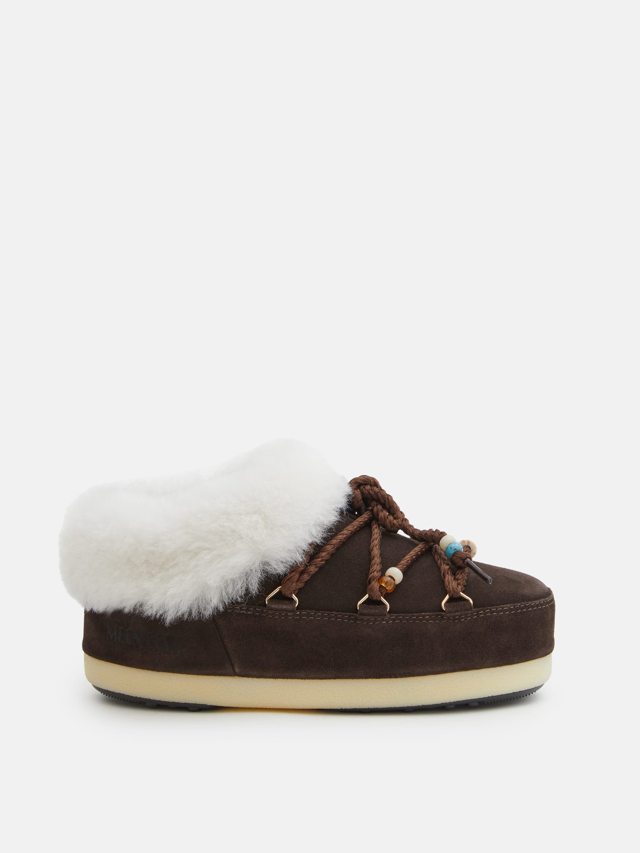 MULES DE CUERO SUEDE MARRÓN