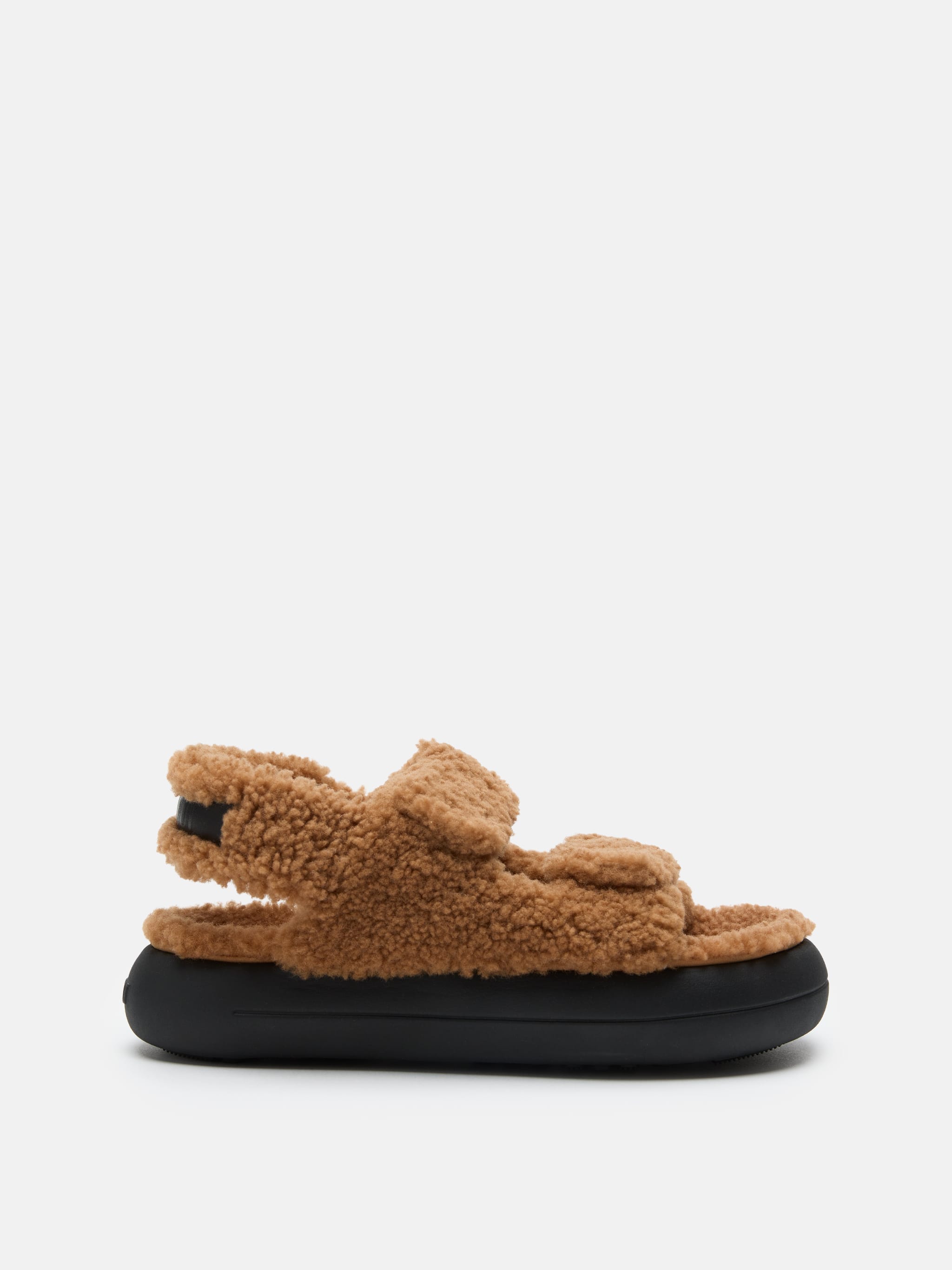 SANDALIAS DE PIEL DE CORDERO MARRONES