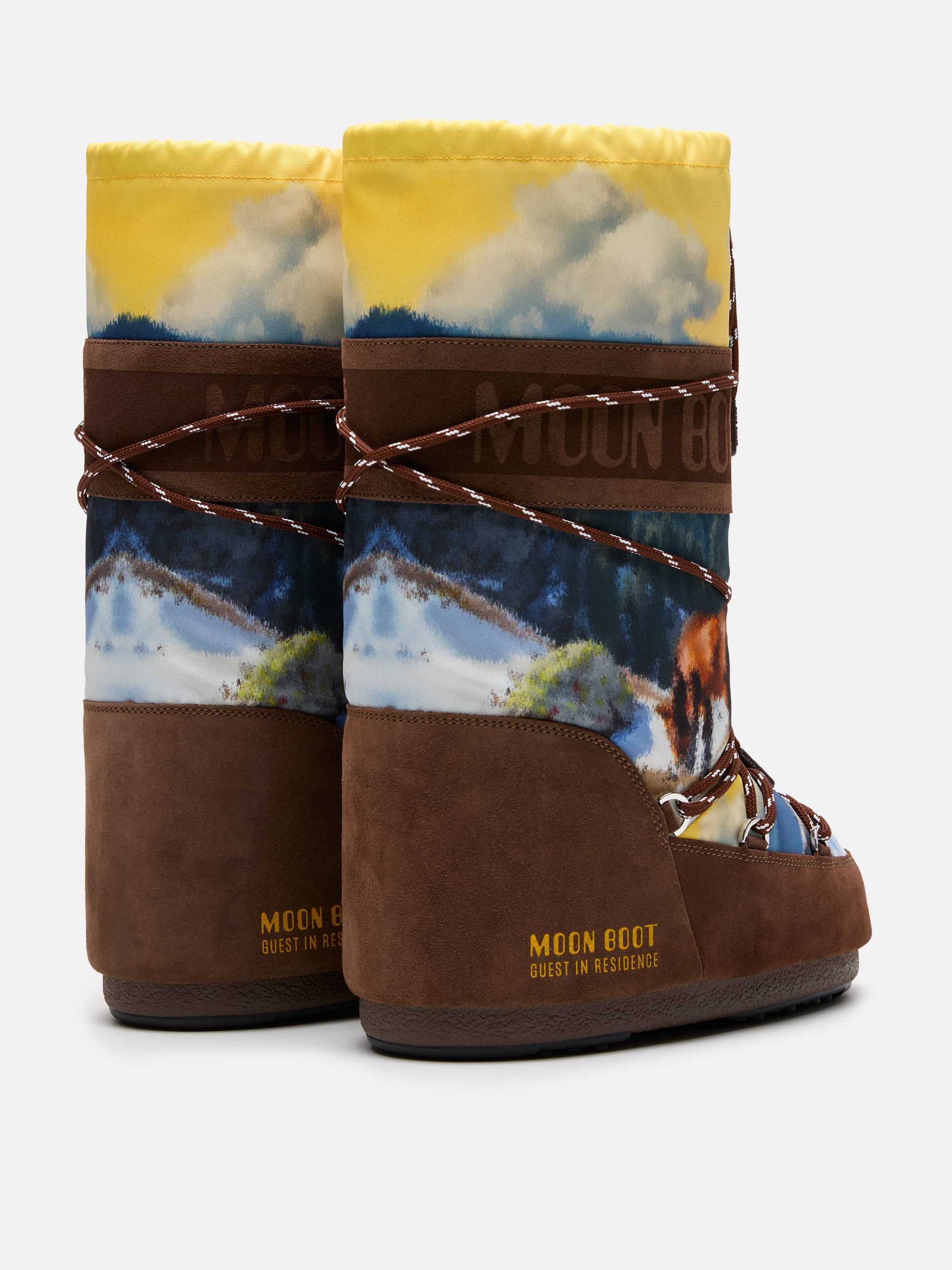 BOTAS MOON BOOT X GUEST IN RESIDENCE ICON HIGH POSTCARD COCOA