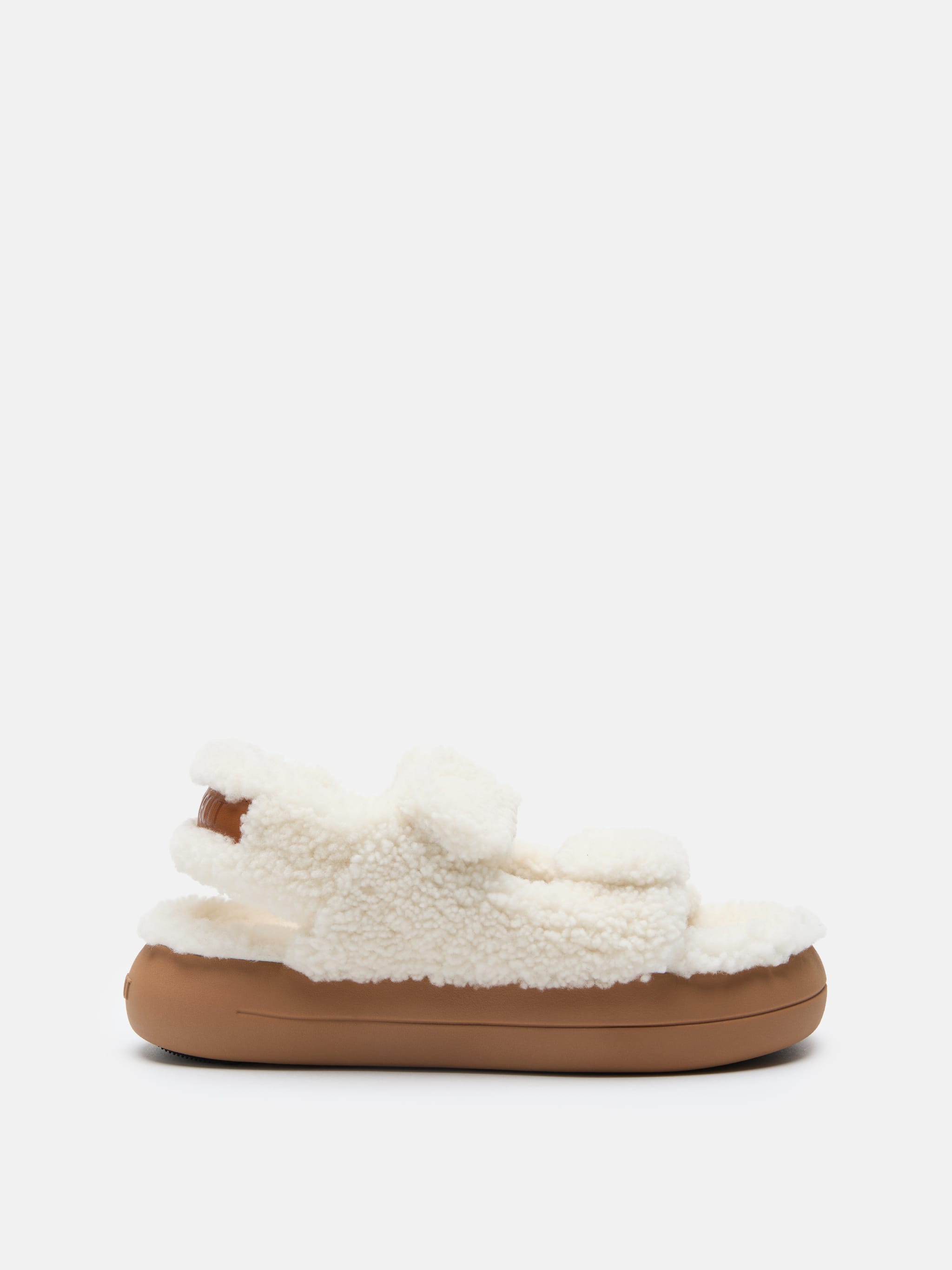 SANDALIAS DE PELO BLANCAS