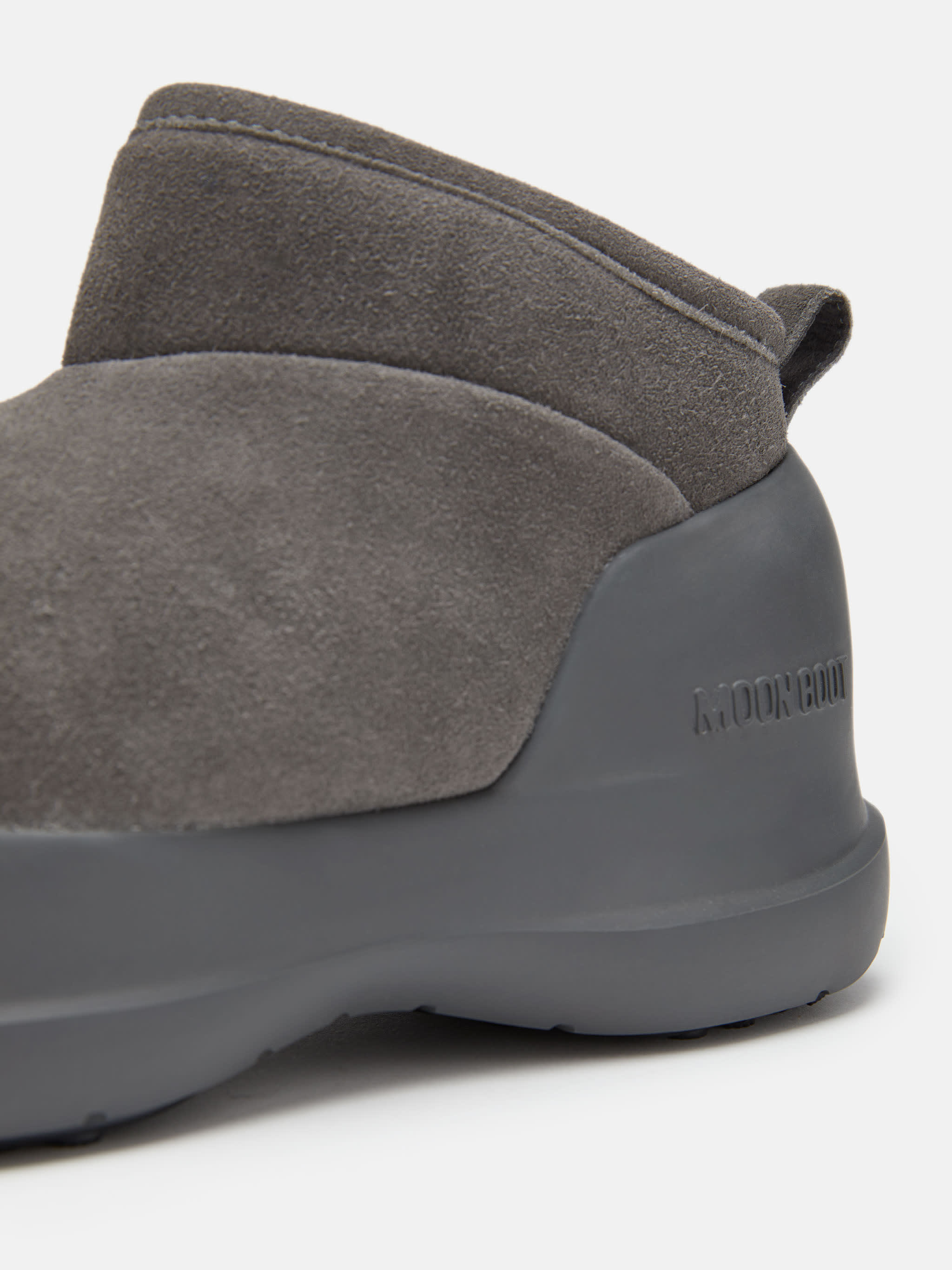 BOTAS BAJAS DE PIEL SUEDE ANTRACITA