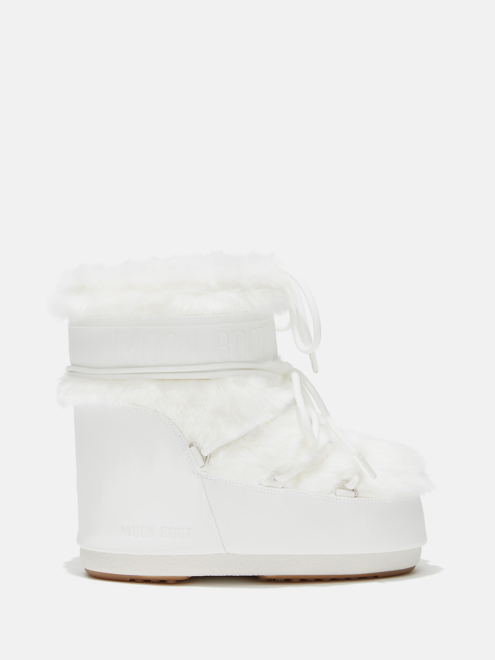 BOTAS ICON LOW BLANCAS DE FURRA FALSA