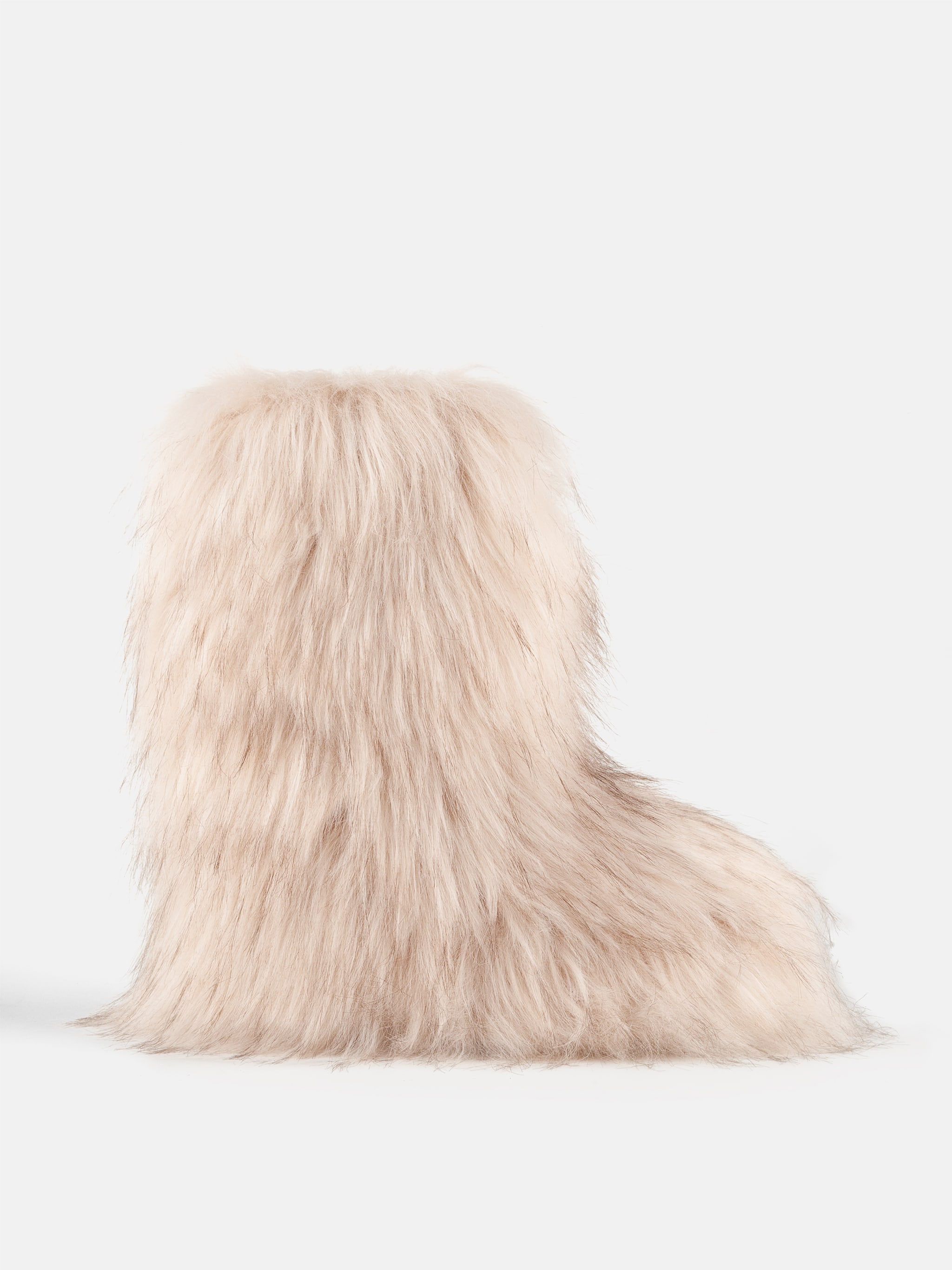 Jacquemus + Moon Boot ICON YETI MID BOTAS CREMA
