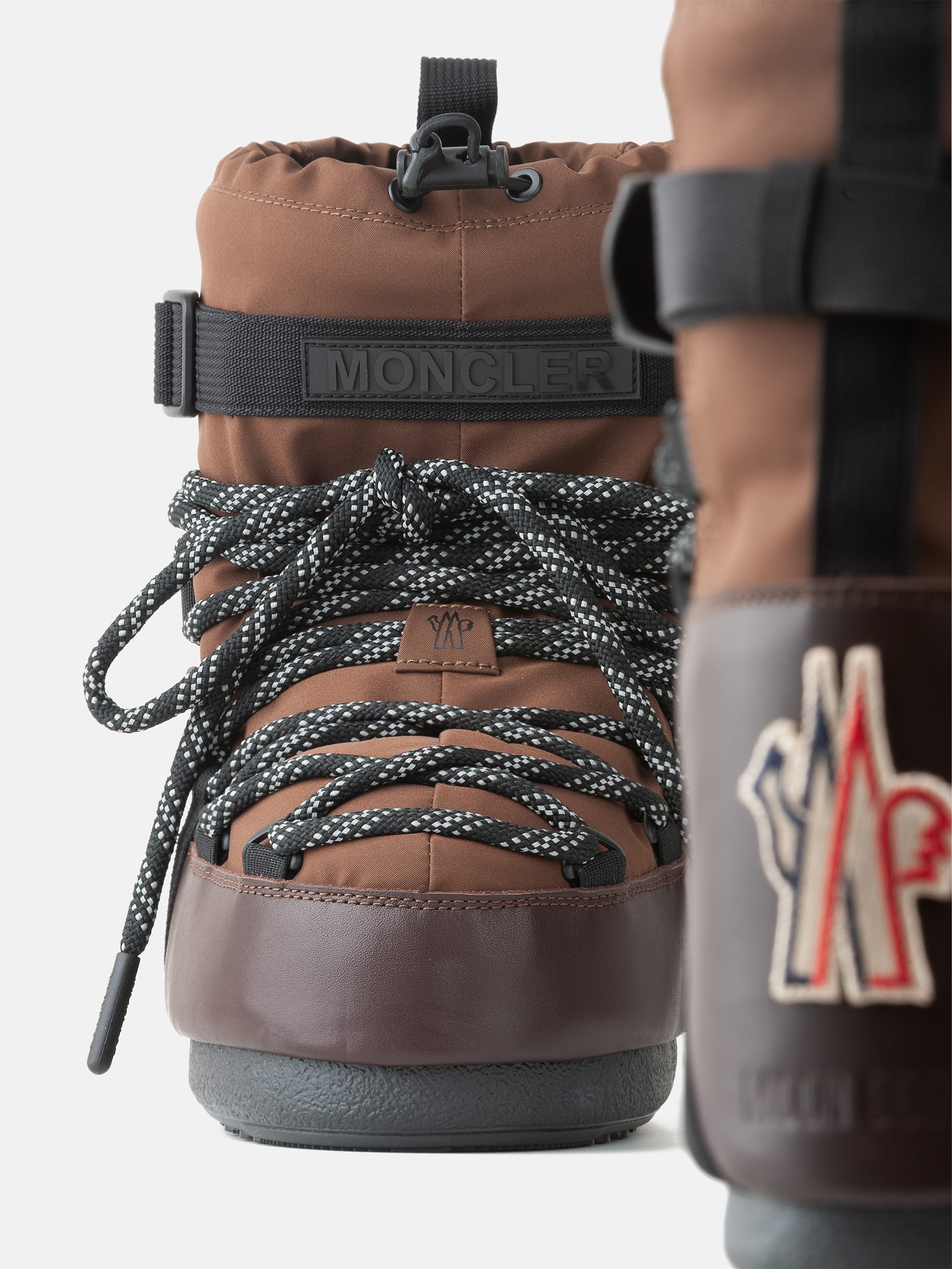 BOTAS MOON BOOT X MONCLER GRENOBLE ICON LOW MOKA MARON