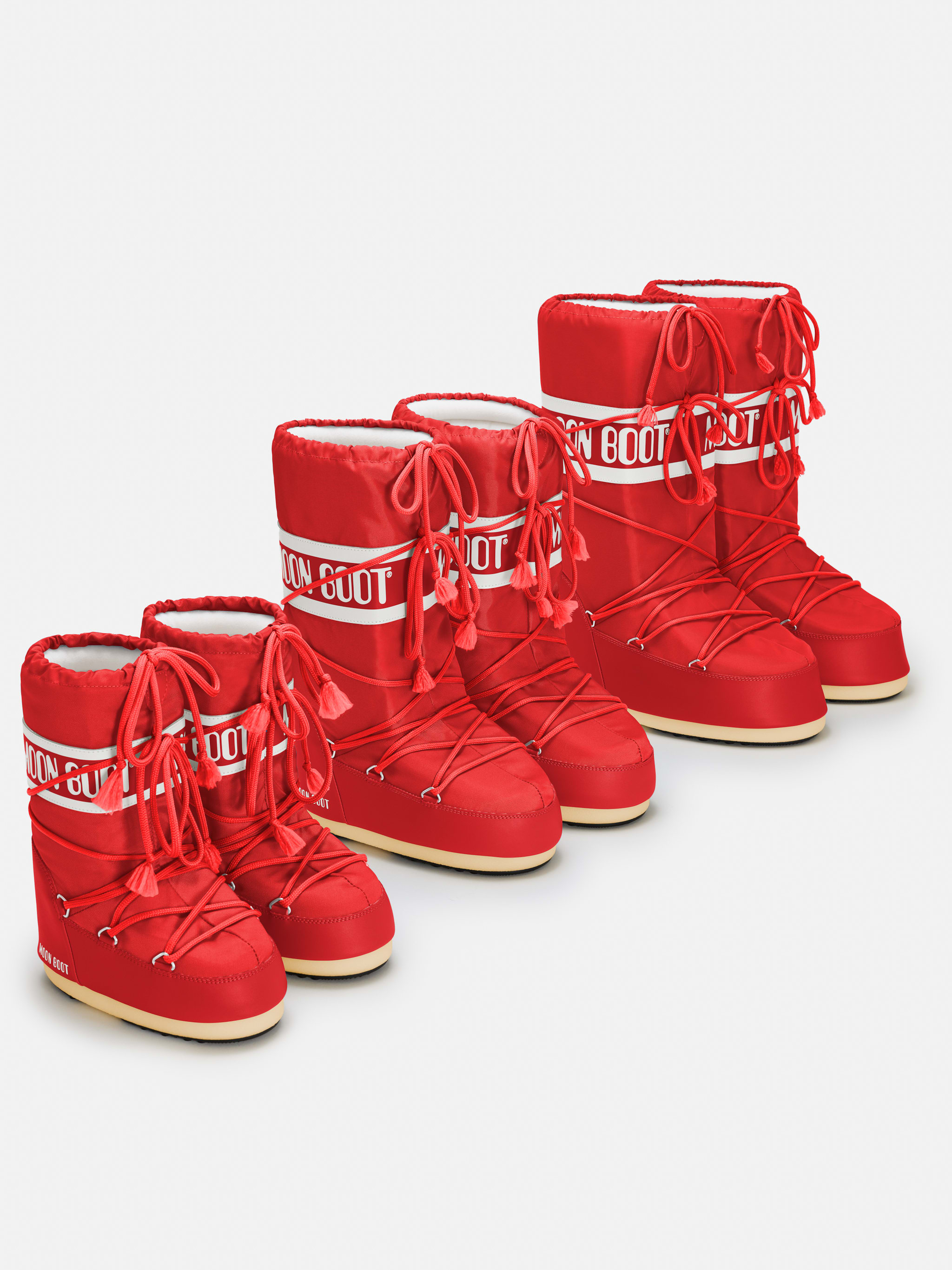 BOTAS DE NAILON ROJO ICON