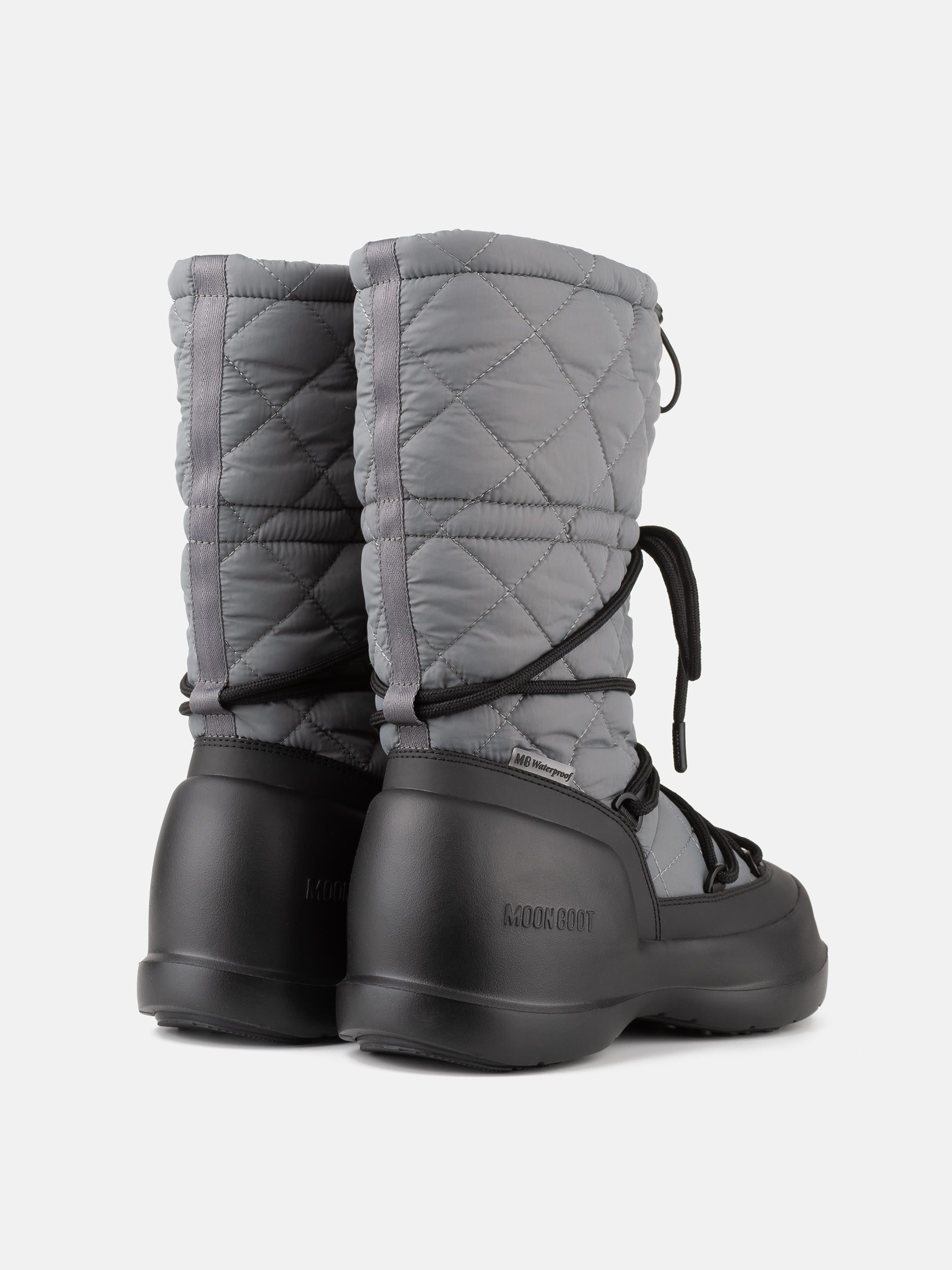 BOTAS ALTAS QUILTED GRIS MEZZALUNA