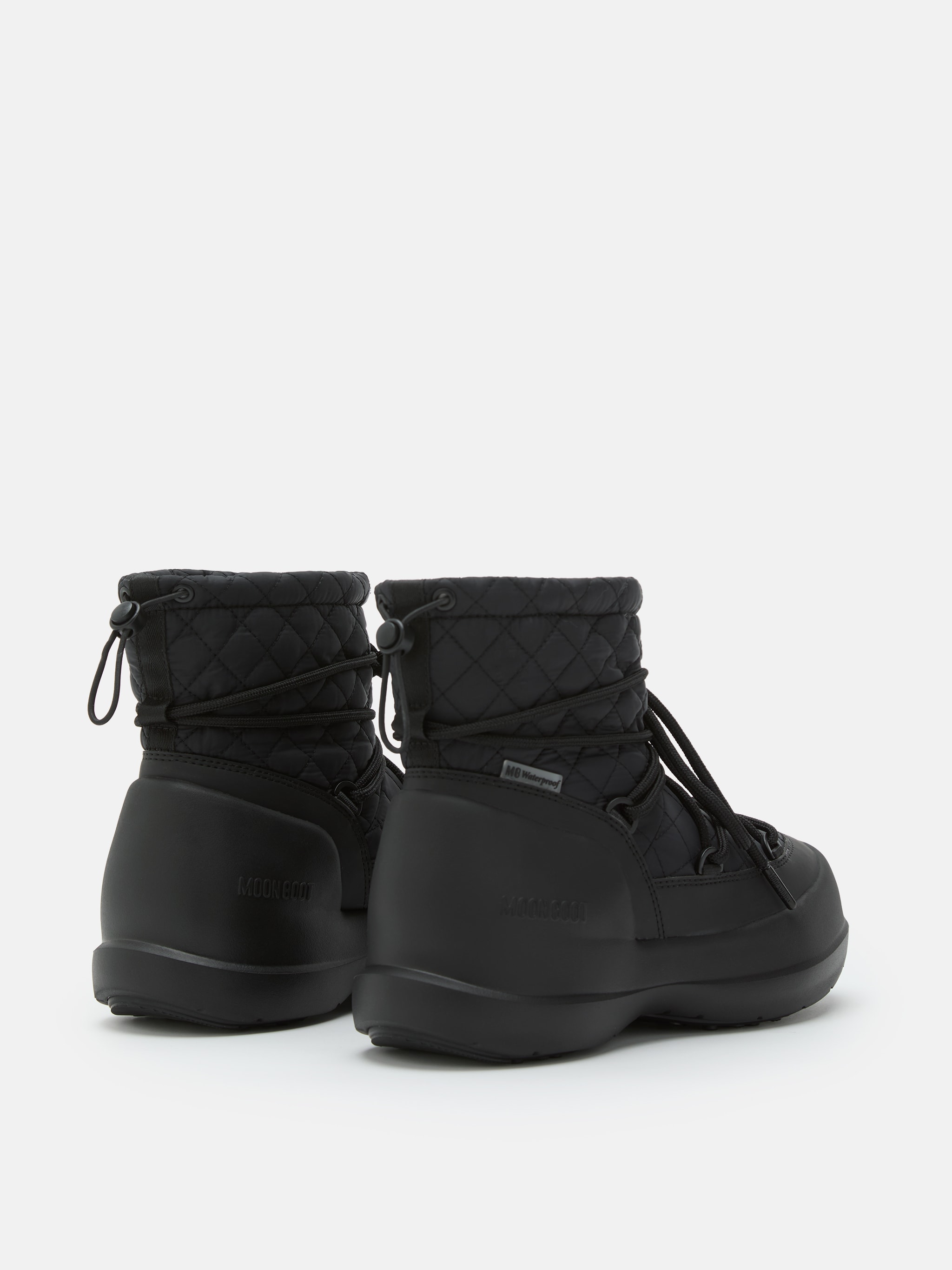 BOTAS MEZZALUNA MEDIO NEGRO CON QUILTING
